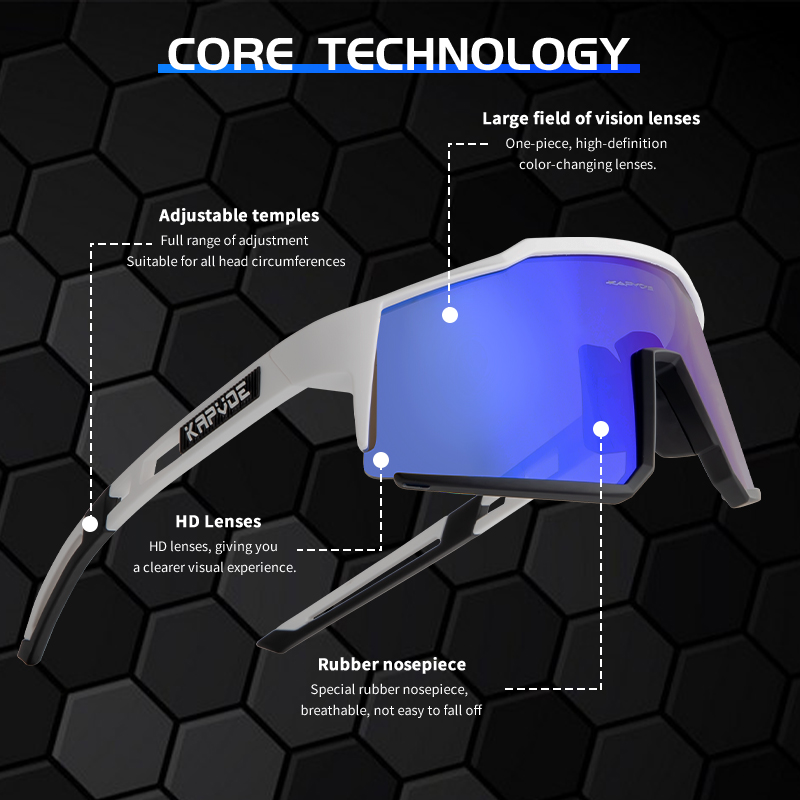 도매가 12.90달러 KAPVOE K9022 패션 포토크로믹 스포츠 선글라스