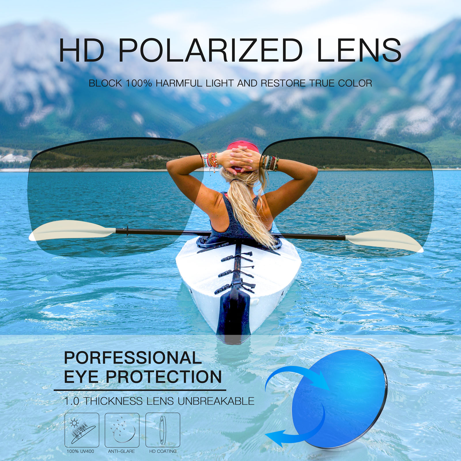 도매가 5.80달러 KAPVOE K2403 편광 스포츠 선글라스