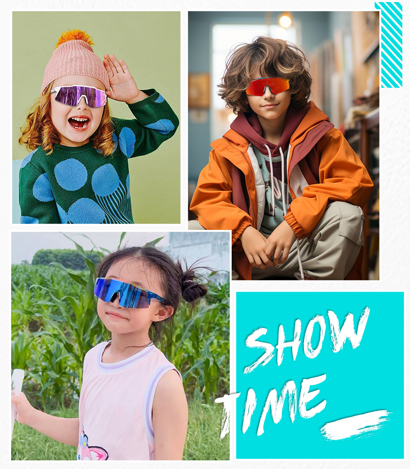 도매가 7.50달러 KAPVOE K9028 키즈 스포츠 안경