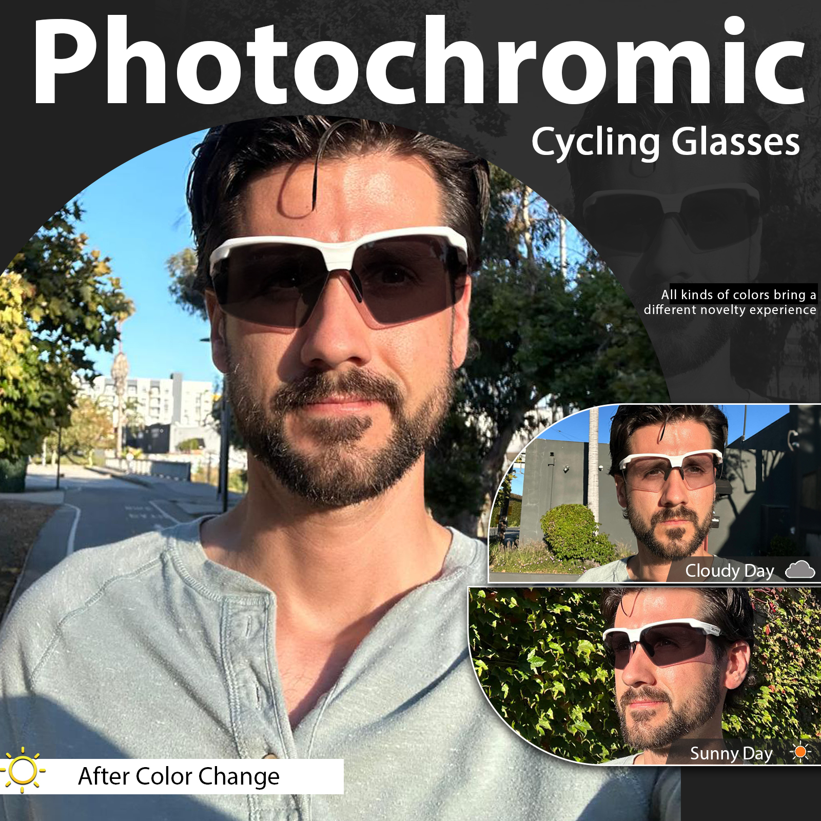 도매 가격 9.90달러 Kapvoe K87-PH 스포츠 선글라스